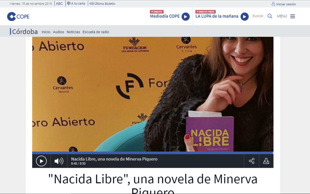 Entrevista realizada por Fran Durán para Cope Córdoba a Minerva Piquero y Nacida Libre