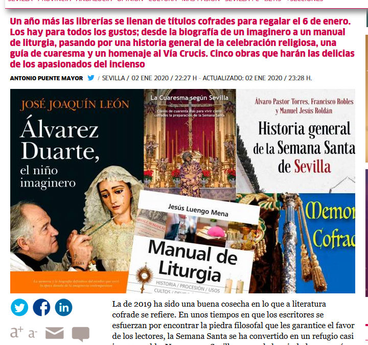 La Cuaresma según Sevilla recomendada en El Correo de Andalucía