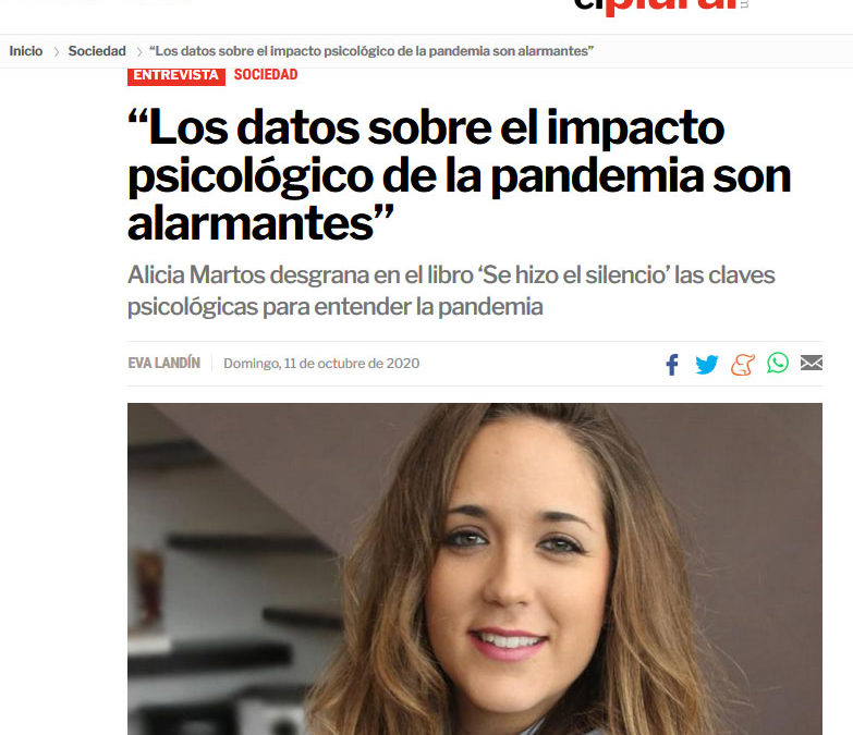 Alicia Martos y Se hizo el silencio en El Plural