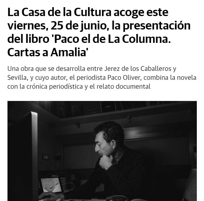 Diario Jerez de los Caballeros, Paco el de La Columna