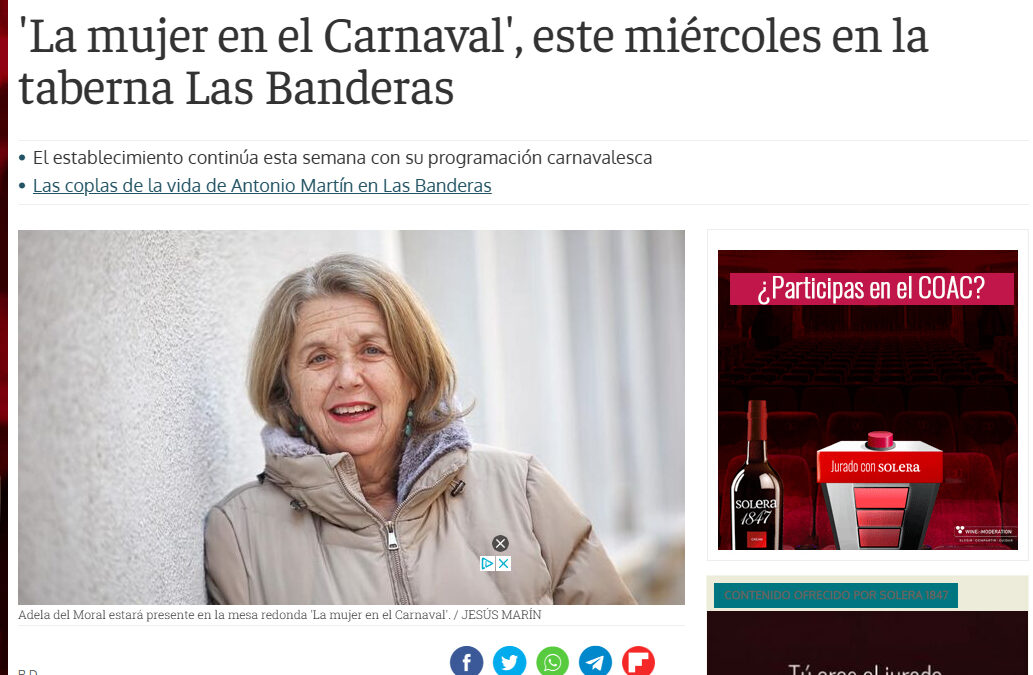 Diario de Cádiz – Taberna Las Banderas y Generación Tangai