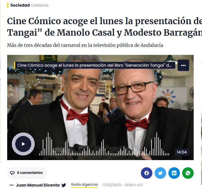 Cadena Ser – Peña Cine Cómico Algeciras ‘Generación Tangai’